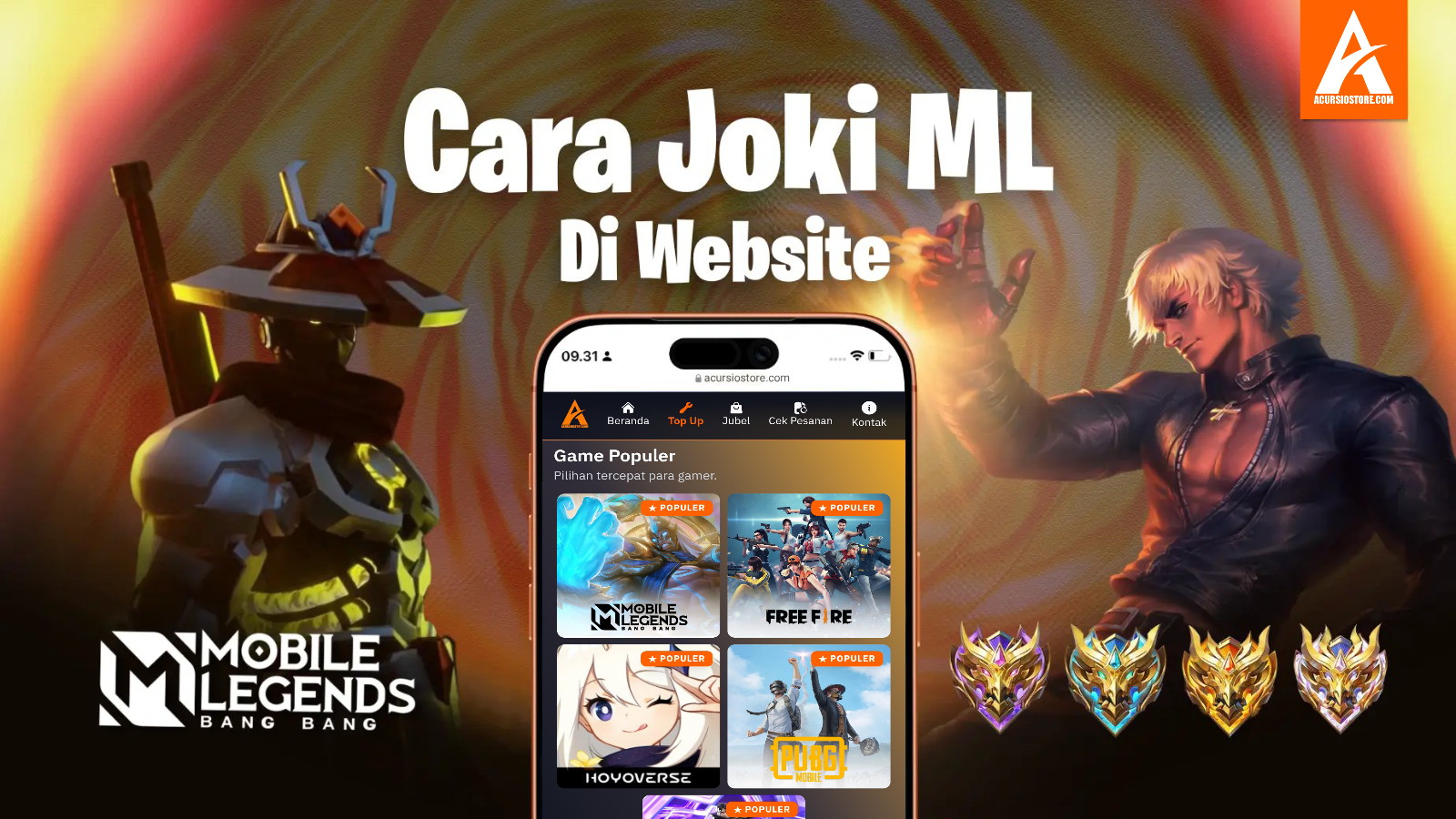 Cara Joki ML di Website
